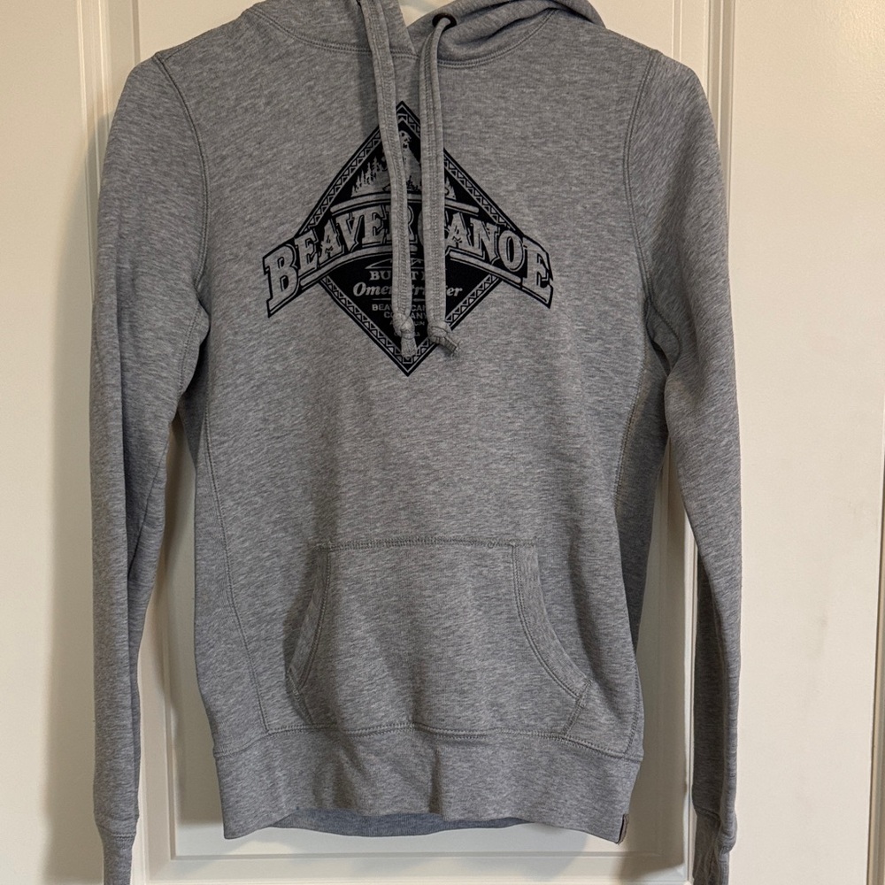 Women's Crewneck Sweatshirt - Grey Beaver Canoe Logo